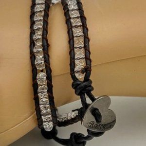 Bella Ryann Leather Wrap Bracelet Signed